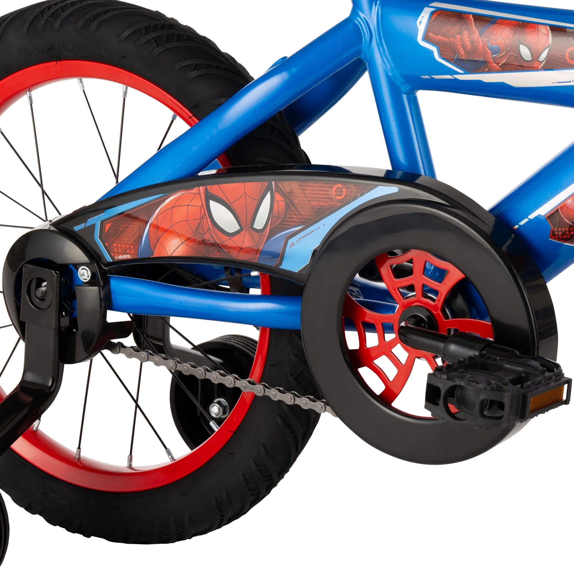 Huffy 16" Marvel Spider-Man Kids' Bike, Fits Riders 3'5" - 4'0", Red, Child, Boy'S