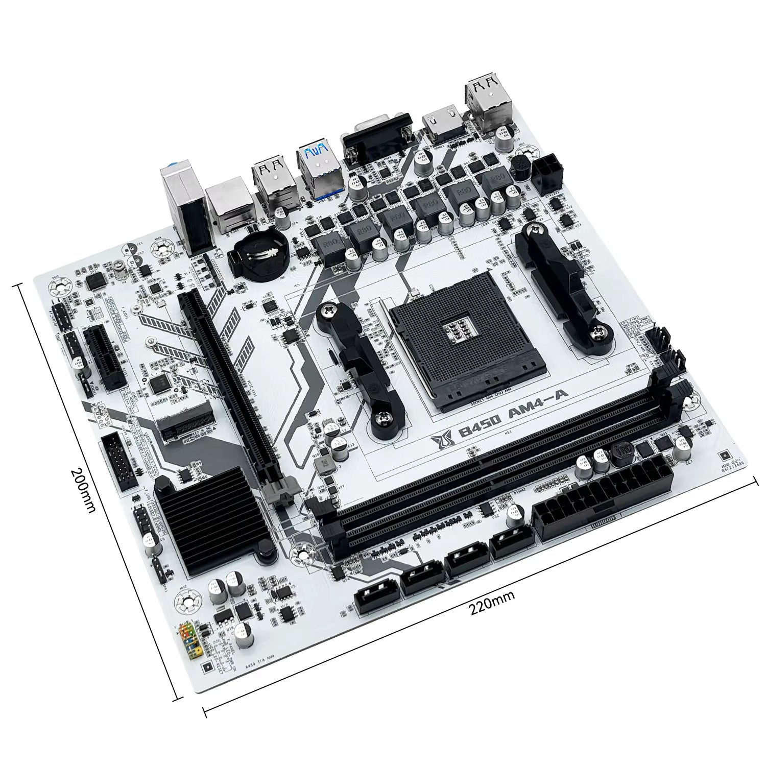 MACHINIST B450 Motherboard AMD Processor Dual-Channel DDR4 Memory AM4 Mainboard M.2 NVME (Supports Ryzen 5500 5600 5600G CPU)