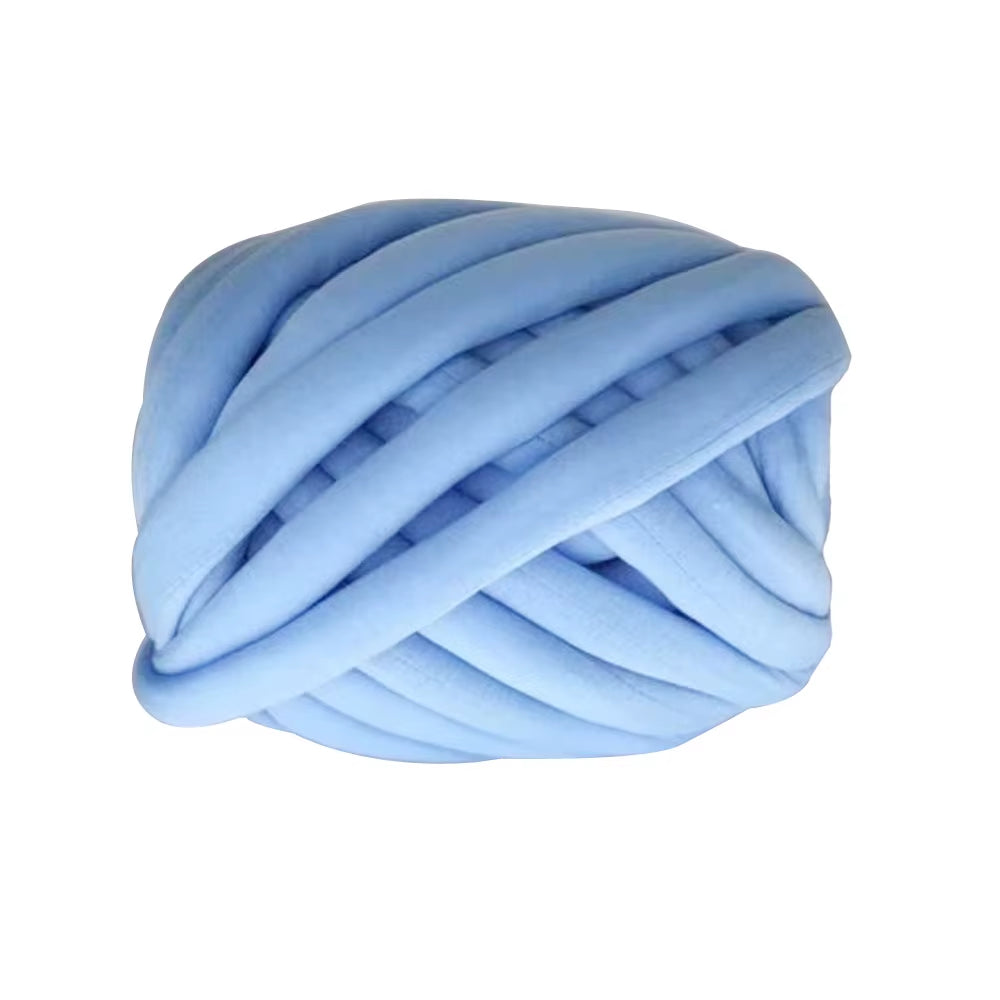 Washable Super Chunky Hand Knitting Yarn - Cotton Tube Yarn, Merino Wool Alternative, Pet Friendly, 250G