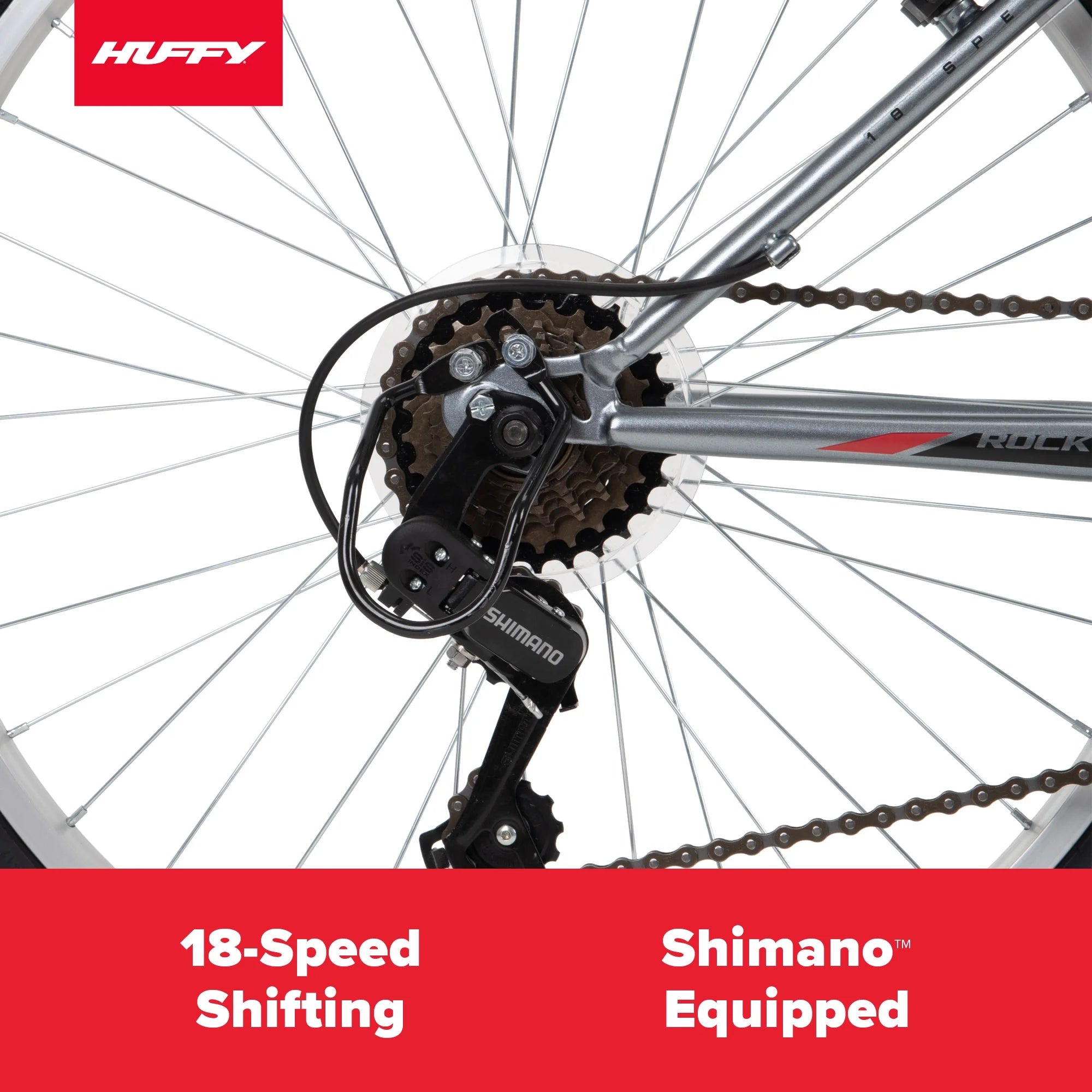 24" Rock Creek Mountain Bike for Adults, Suitable for Riders 4'8" - 5'8", Gray