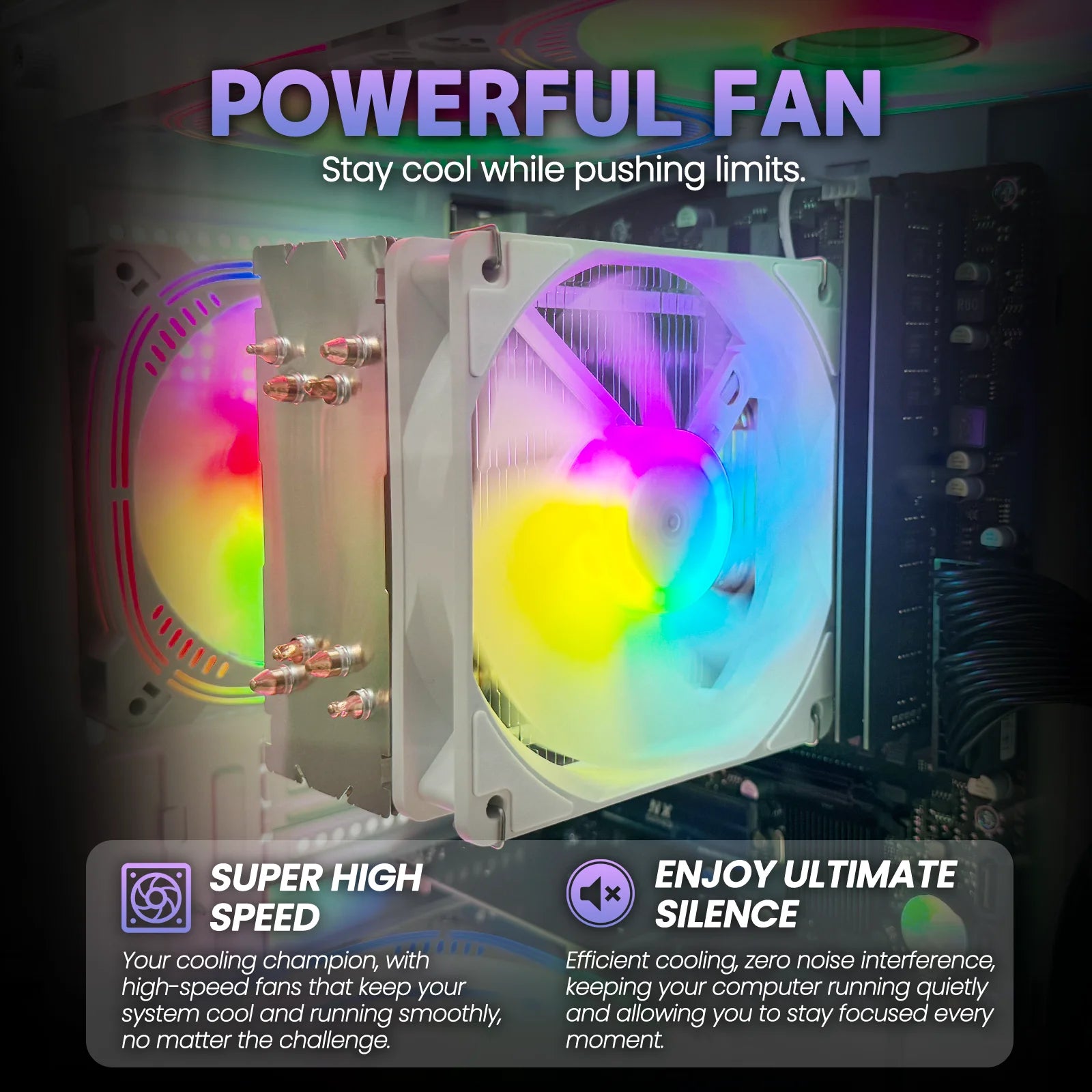 Suevery Gaming PC Desktop - AMD Ryzen 5 5600, Radeon RX 6500XT, 16GB DDR4, 1TB Nvme SSD, B450, Wifi 6, White