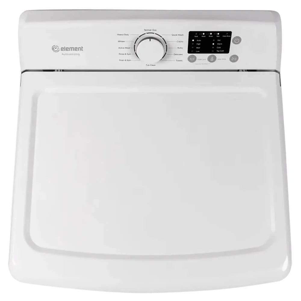 Element 3.7 Cu. Ft. Top Load Washer with 12 Cycles and Agitator in White (Model EATW2537CW)