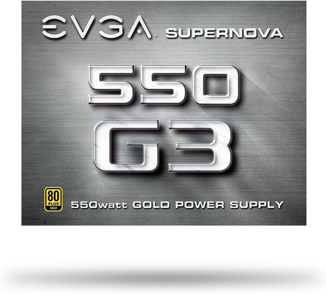 EVGA Supernova 550 G3, 80 plus Gold 550W, Fully Modular, Eco Mode with New HDB Fan, 7 Year Warranty, Includes Power on Self Tester, Compact 150Mm Size, Power Supply 220-G3-0550-Y1