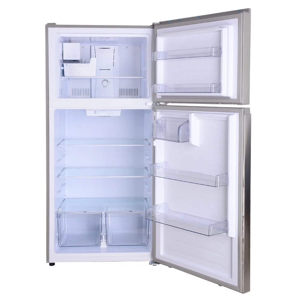 33-Inch 20.4 Cu. Ft. ENERGY STAR® Standard Refrigerator/Freezer with Icemaker in Stainless Steel