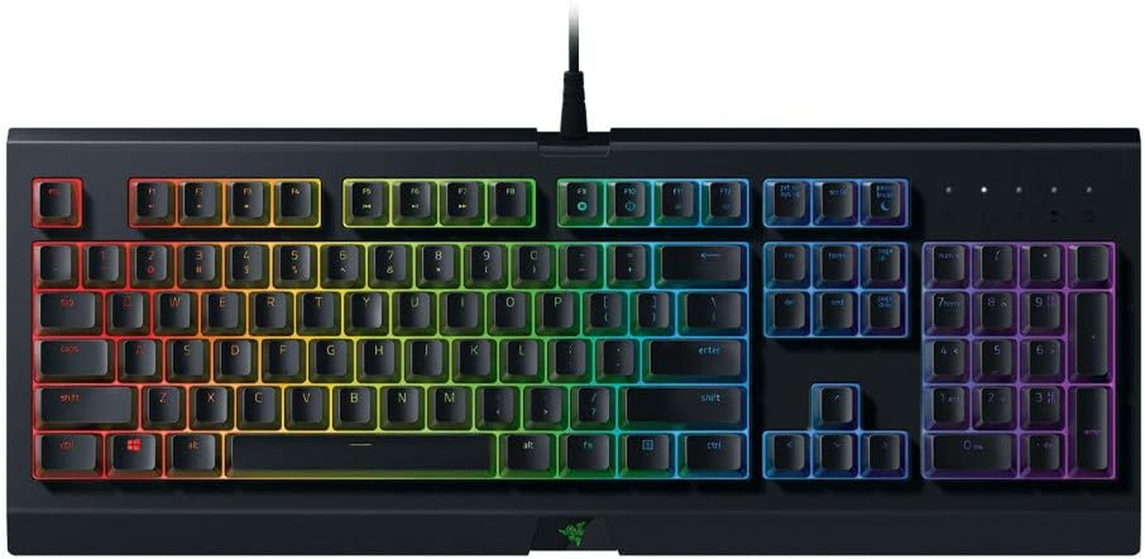 Razer Cynosa Chroma Gaming Keyboard: Individually Backlit RGB Keys - Spill-Resistant Design - Programmable Macro Functionality - Quiet & Cushioned