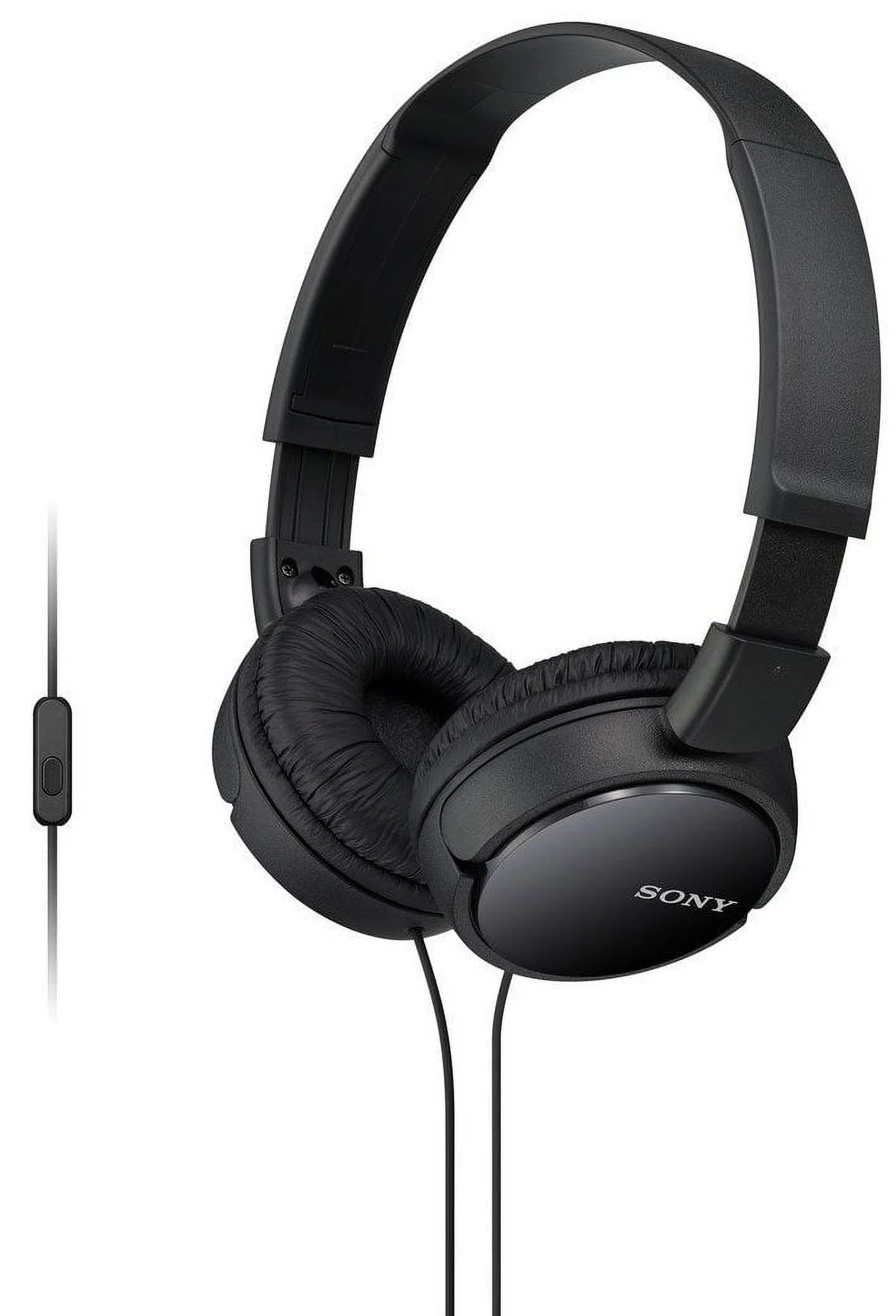MDR-ZX110 Wired On-Ear Headphones in Black