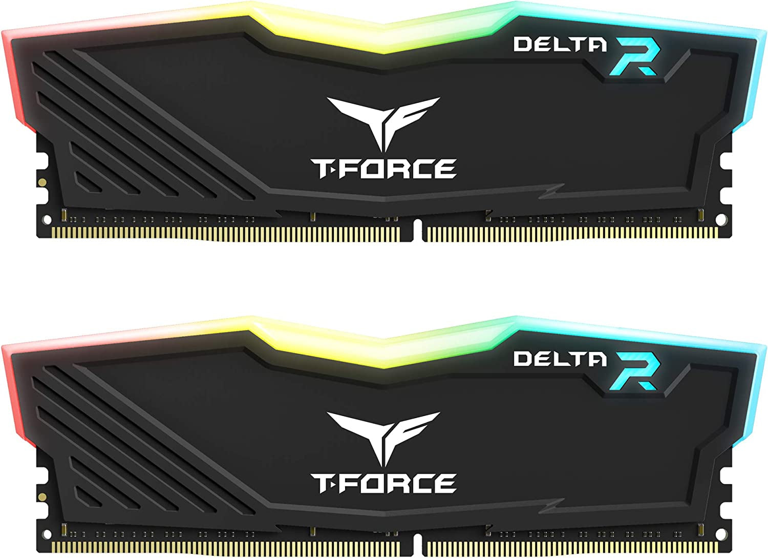 TEAMGROUP T-Force Delta RGB DDR4 16GB (2X8Gb) 3200Mhz (PC4-25600) CL16 Desktop Memory Module Ram Black - TF3D416G3200HC16CDC01