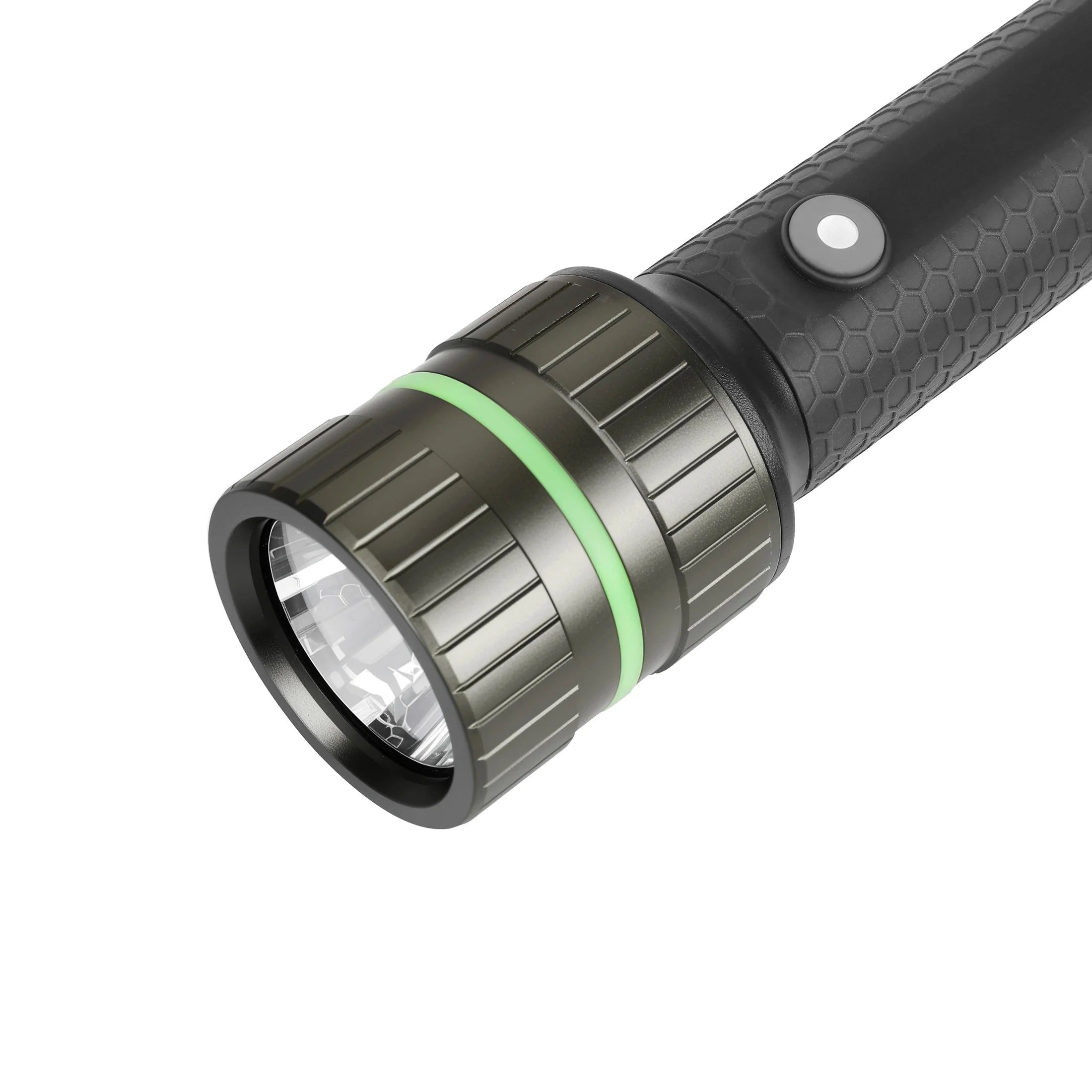 Swiss Tech 1800 Lumen LED Rechargeable Combo Flashlight, IPX4 Weatherproof, Drop Resistant, Black