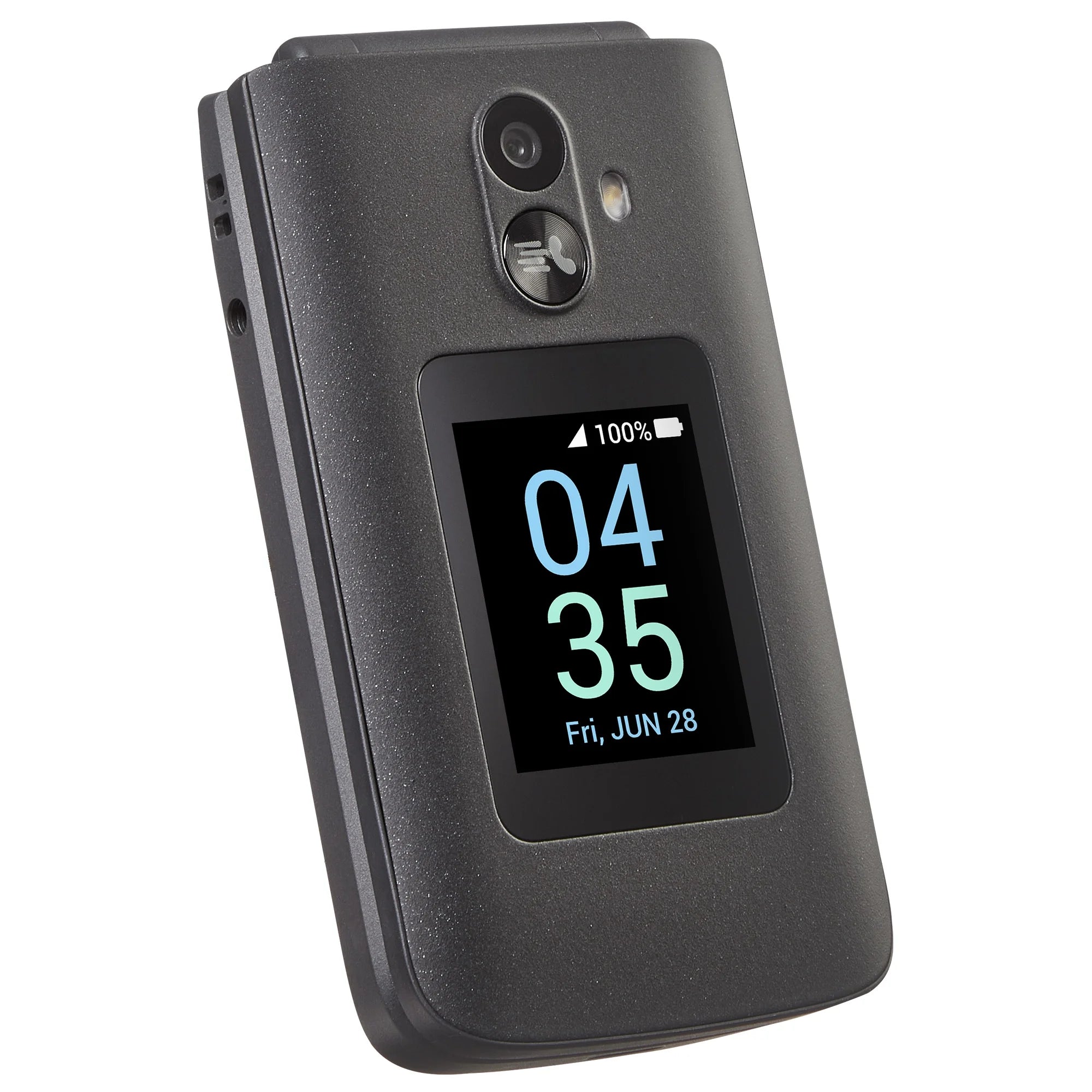 Tracfone Flip 3 Prepaid Feature Phone with 16GB Storage in Gray (Locked to Tracfone)