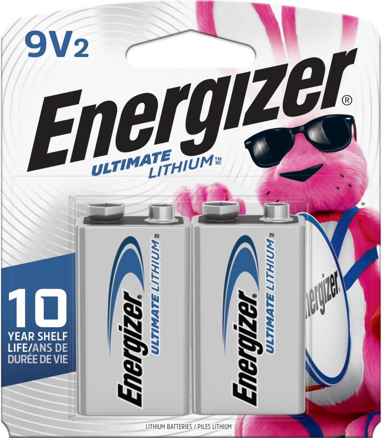 Energizer Ultimate Lithium 9V Battery Pack (2 Count)