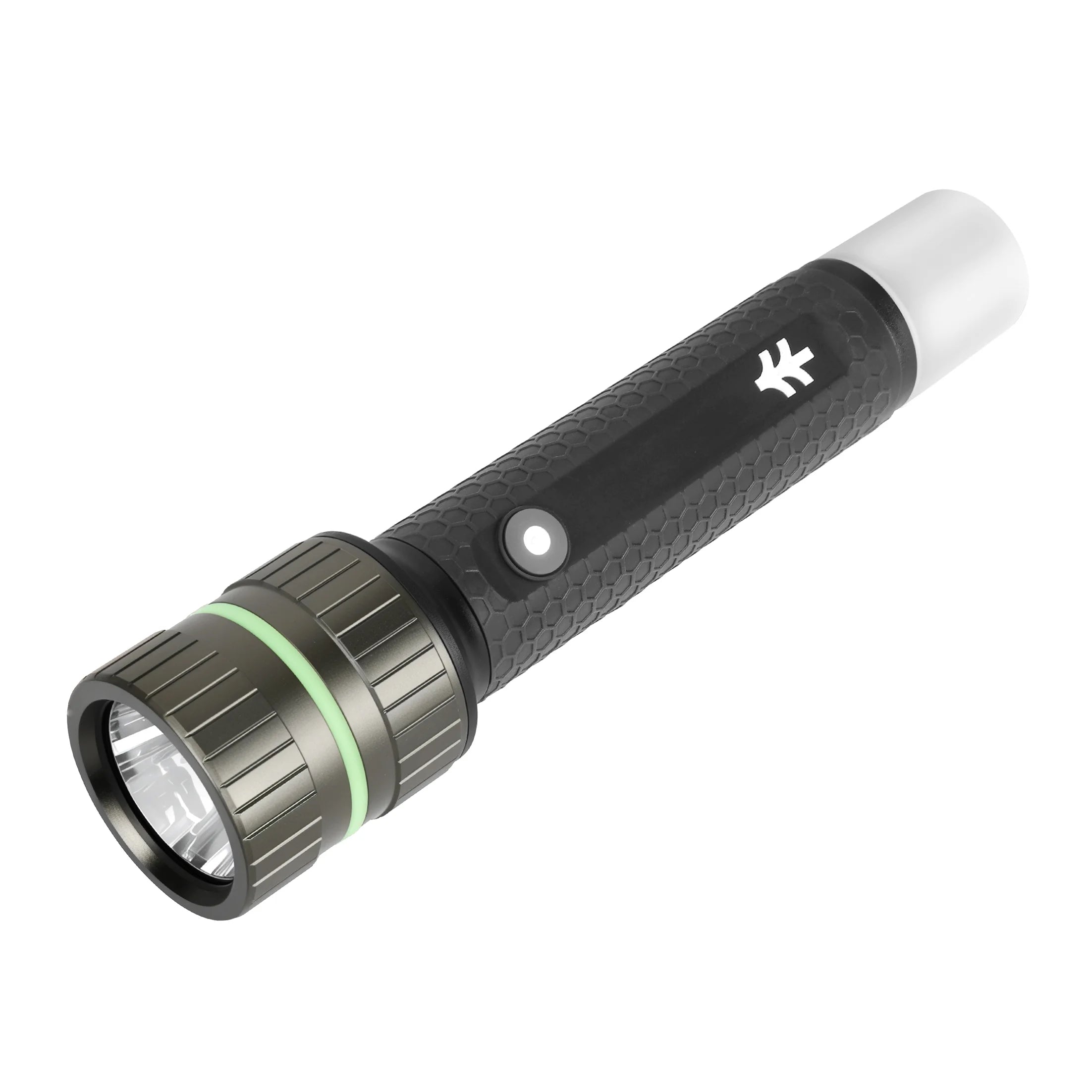 Swiss Tech 1800 Lumen LED Rechargeable Combo Flashlight, IPX4 Weatherproof, Drop Resistant, Black