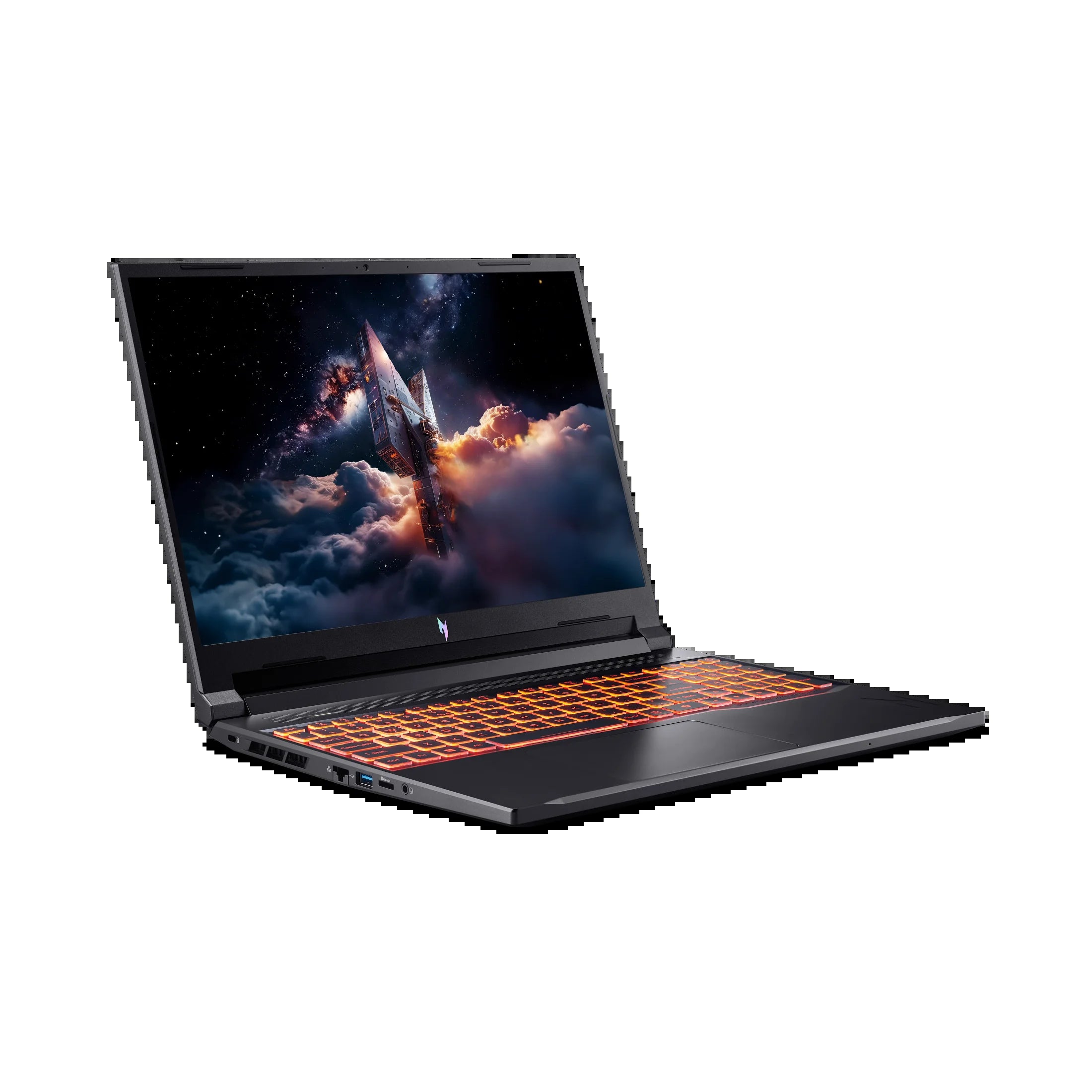 Nitro V 16 AI WUXGA (1920 X 1200) IPS 180Hz Gaming Laptop AI PC, AMD Ryzen 5 240 Processor, NVIDIA® Geforce RTX™ 5050 8GB GDDR7 VRAM, 16GB RAM, 512GB SSD, Obsidian Black