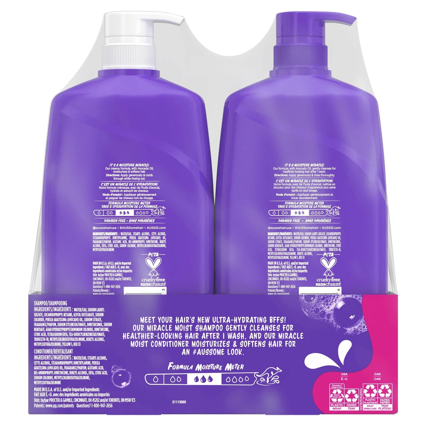 Miracle Moist Shampoo and Conditioner Duo, 26.2 Fl Oz