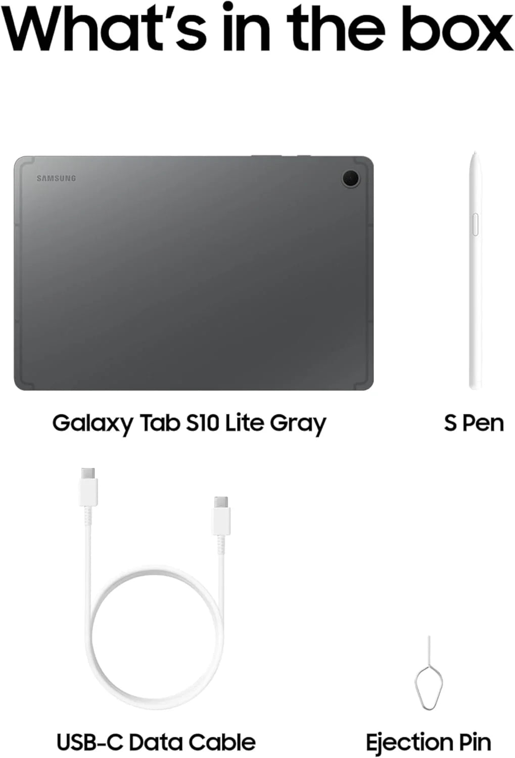 Galaxy Tab S10 Lite with S-Pen (128GB Storage, 6GB RAM) Wi-Fi Only, Globally Unlocked Tablet – Brand New | 10.9” 90Hz Display, 8000 Mah Battery | International Version (X400)