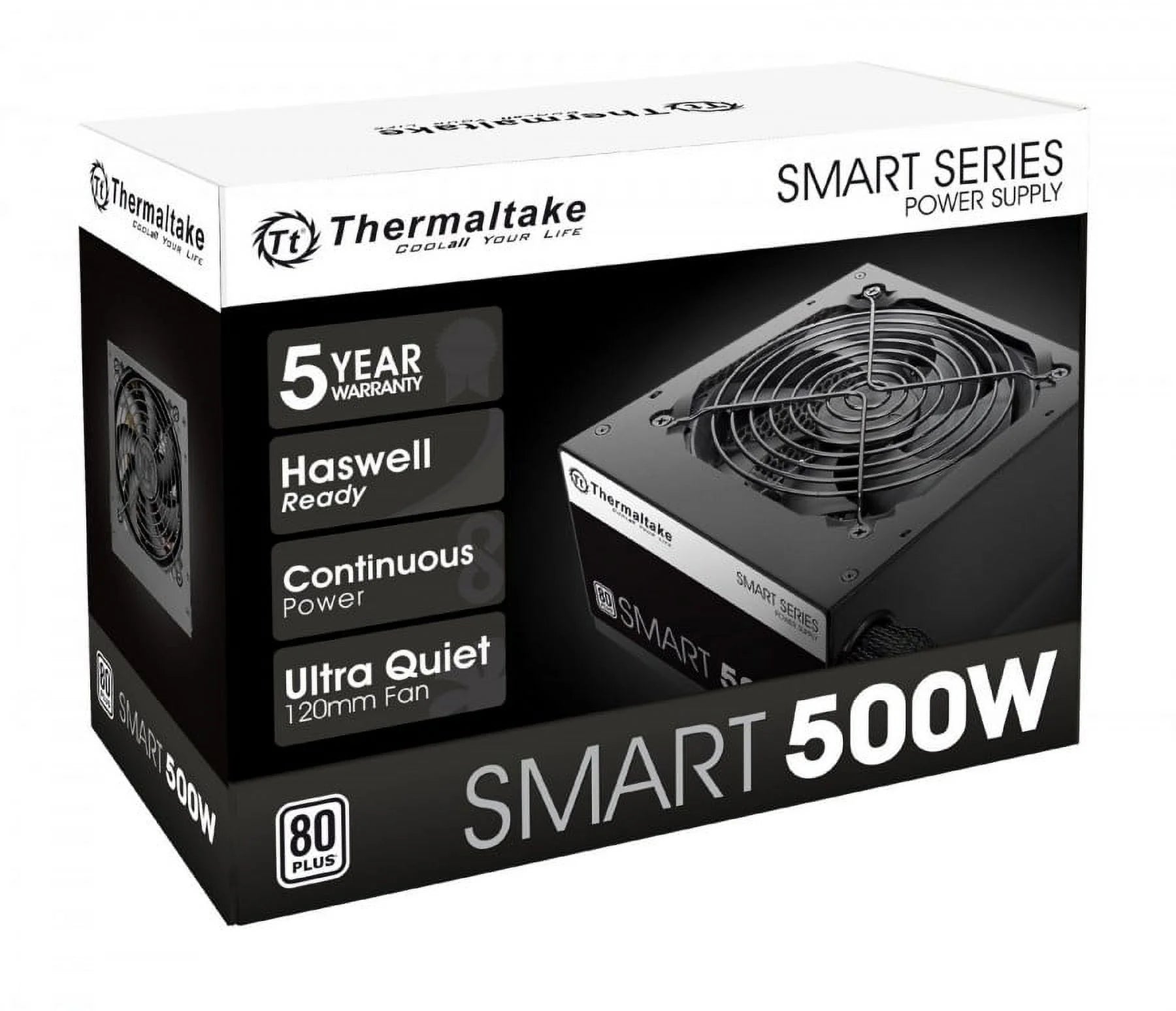Thermaltake Smart 80PLUS White Power Supply Unit - 500W