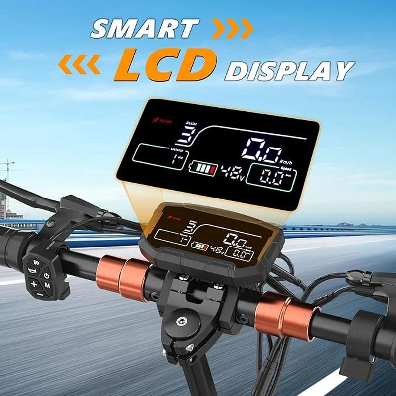 800W Electric Scooter for Adults with Seat, 12.5Ah Battery, 3 Speed Settings, Capable of 28 MPH and 32 Miles Range