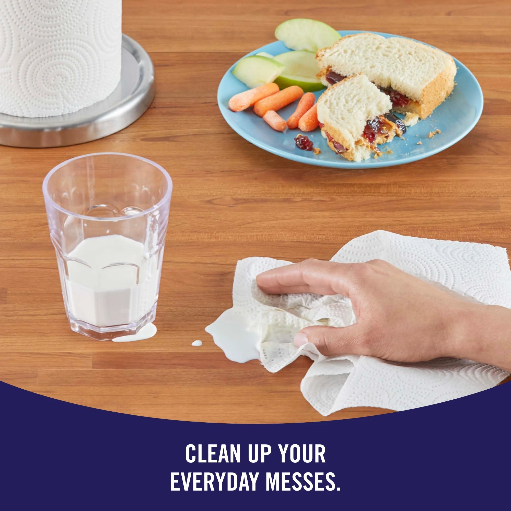 Sparkle Tear-A-Square Paper Towels, 6 Triple Rolls