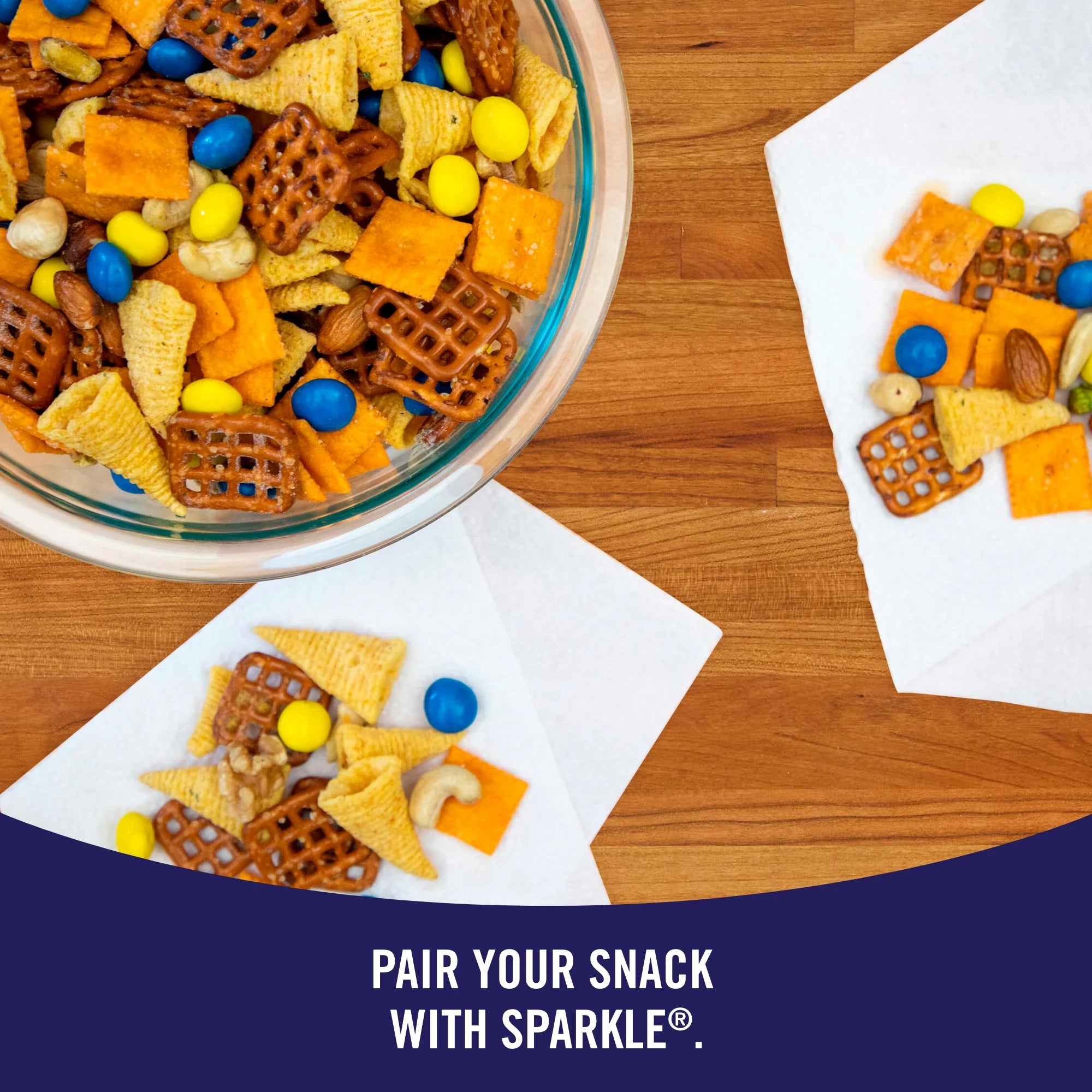 Sparkle Tear-A-Square Paper Towels, 6 Triple Rolls