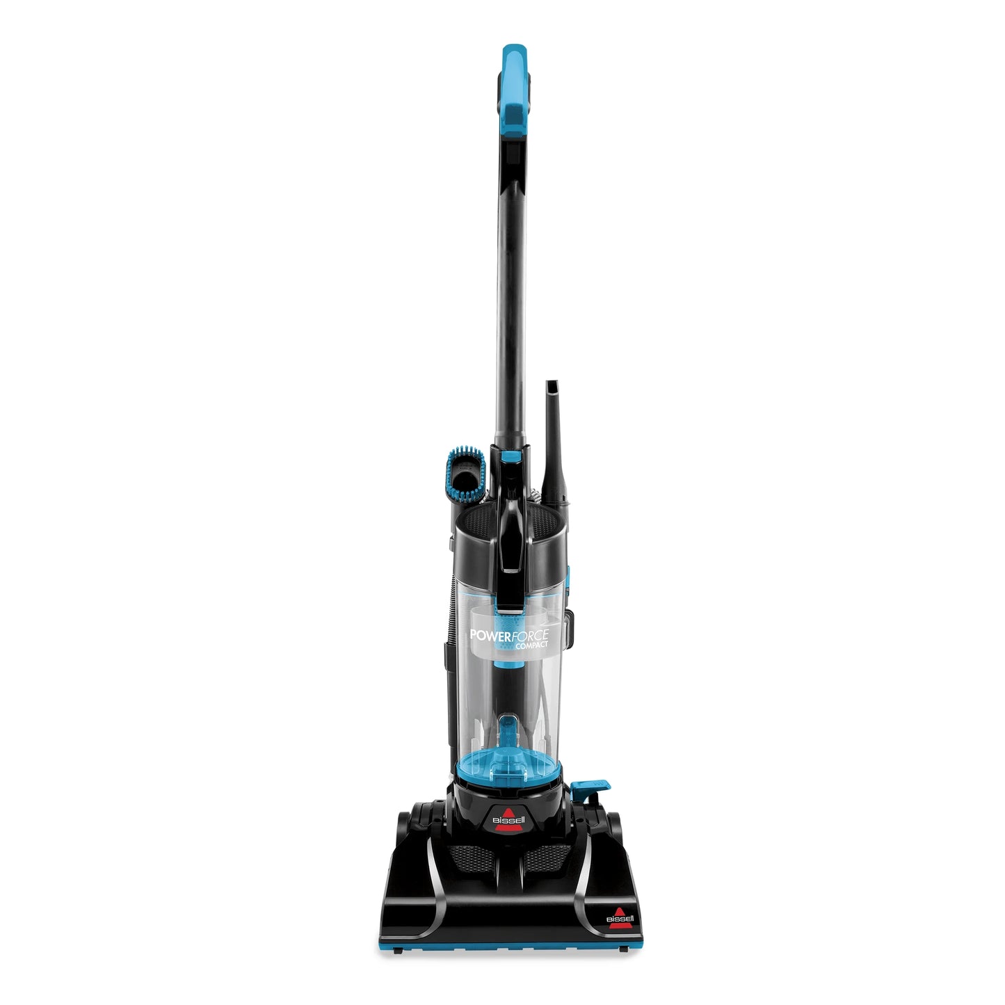 Powerforce Compact Bagless Upright Vacuum Cleaner with Lightweight Design, Powerful Suction, High Reach Wand for Hard Floors and Carpets, Model 2112, Blue and Black