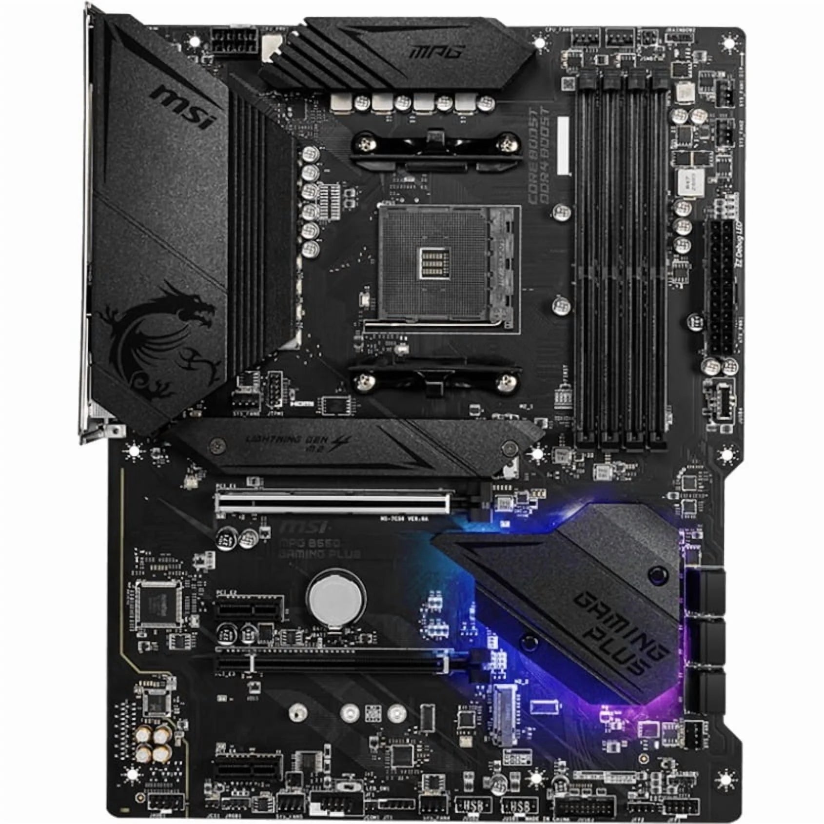 MSI MPG B550 GAMING plus Desktop Motherboard - AMD Chipset - Socket AM4 - ATX (244343)
