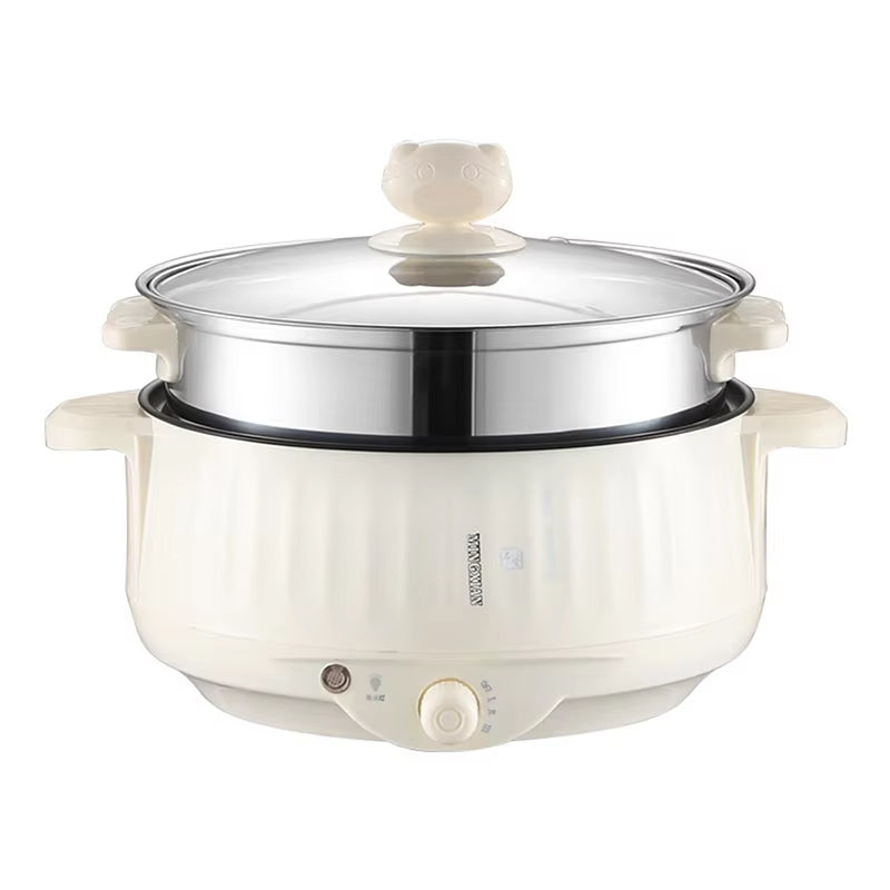 220V Multi Cookers Single/Double Layer Electric Pot 1-2 People Household Non-Stick Pan Hot Pot Rice Cooker Cooking Appliances