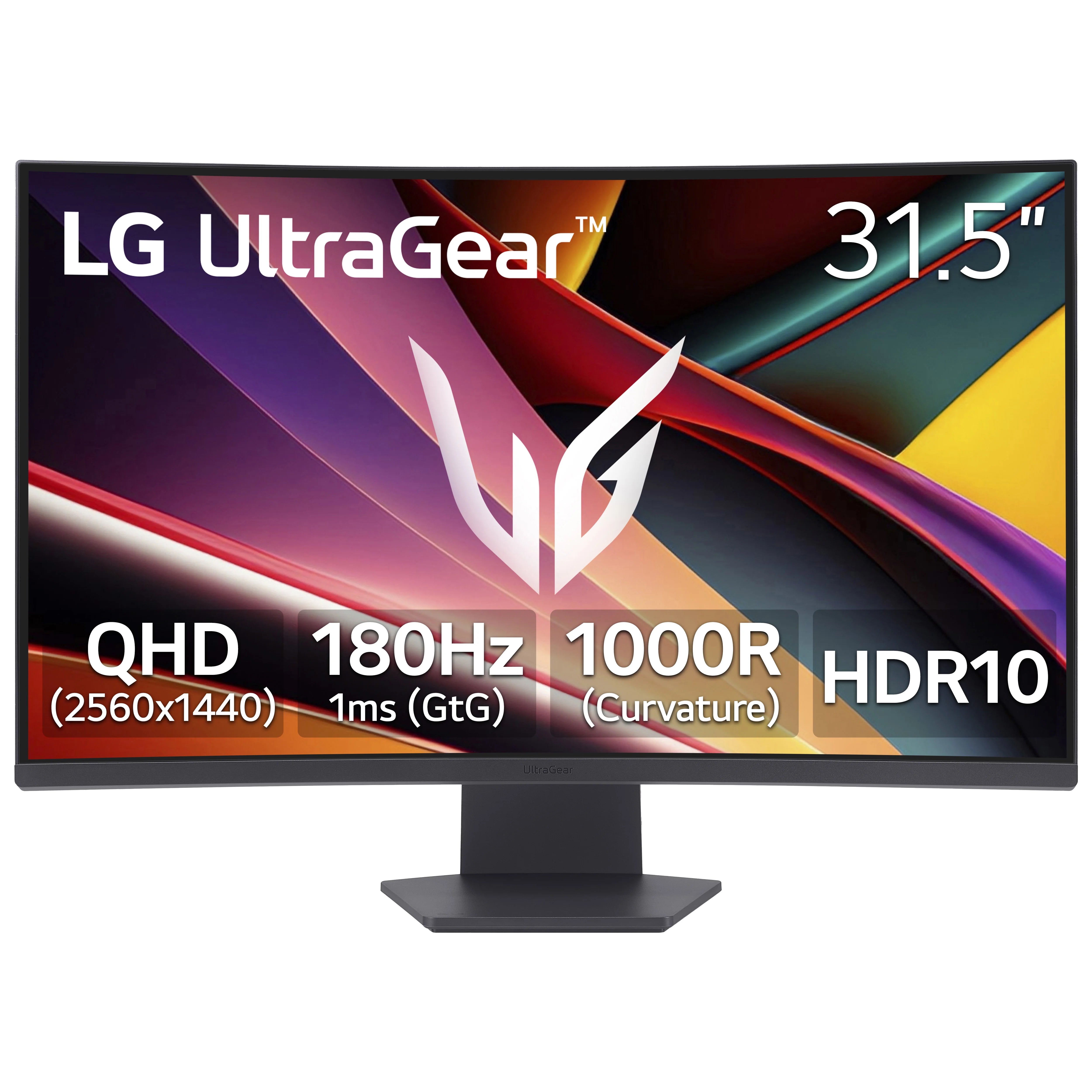 LG 32G60WA-B 32" UltraGear QHD 180Hz Curved Gaming Monitor