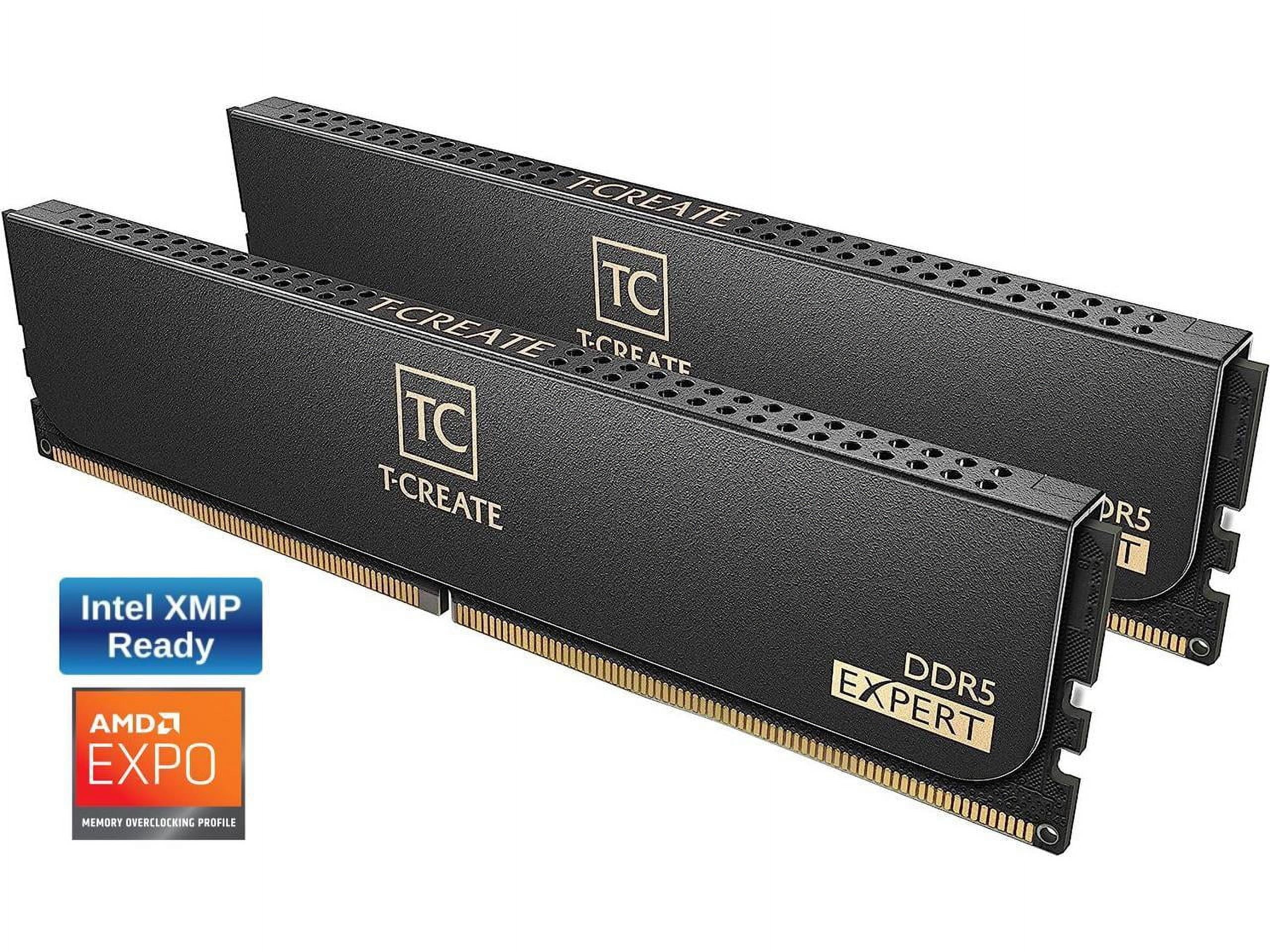 Team T-CREATE EXPERT 64GB (2 X 32GB) DDR5 6000 (PC5 48000) Desktop Memory Model CTCED564G6000HC34BDC01