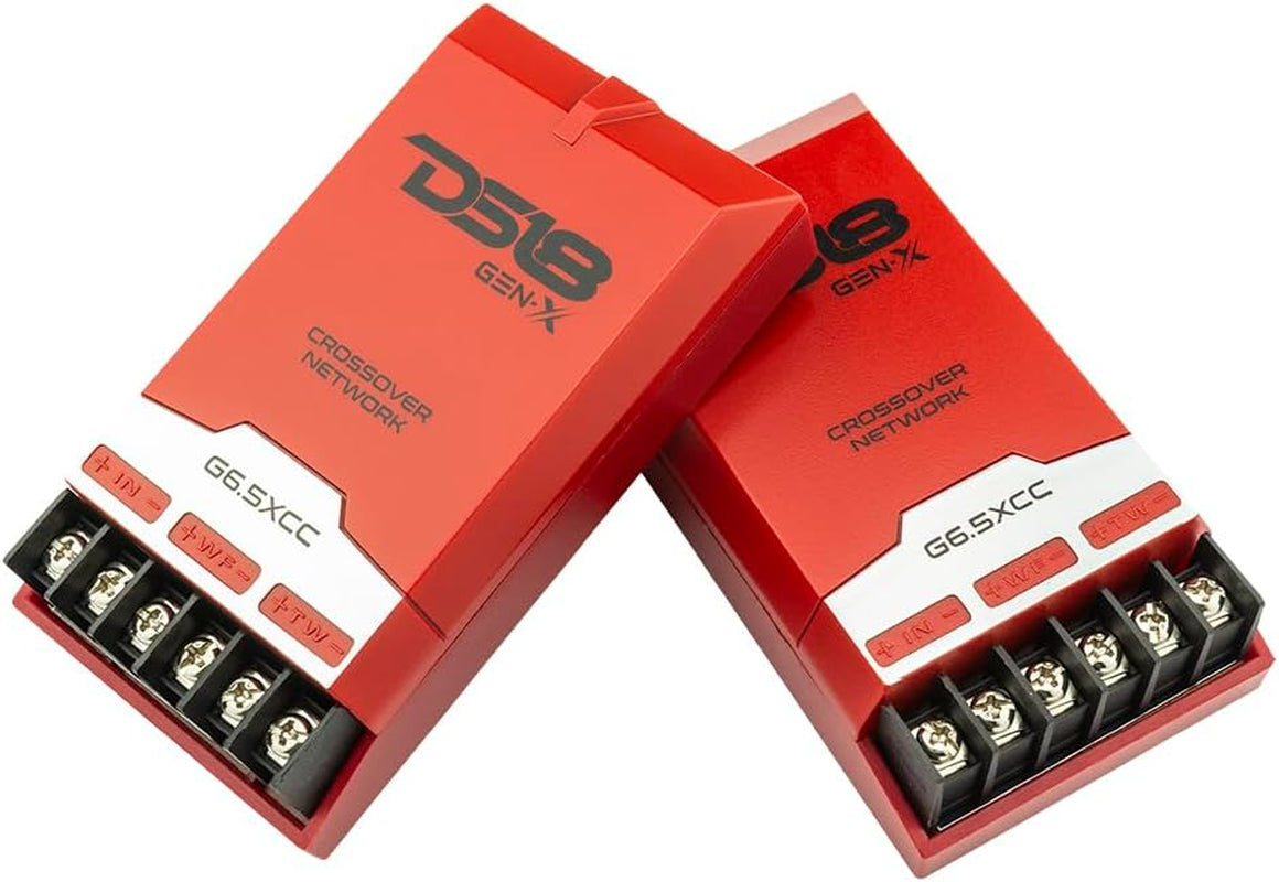 DS18 GEN-X6.5C Component Set - 6.5", 2-Way, 150W Max, 50W RMS, Black Paper Cone, Tetorn Dome Tweeters, 4 Ohms - Clarity Unparalled by Other Speakers in Their Class (2 Speakers)