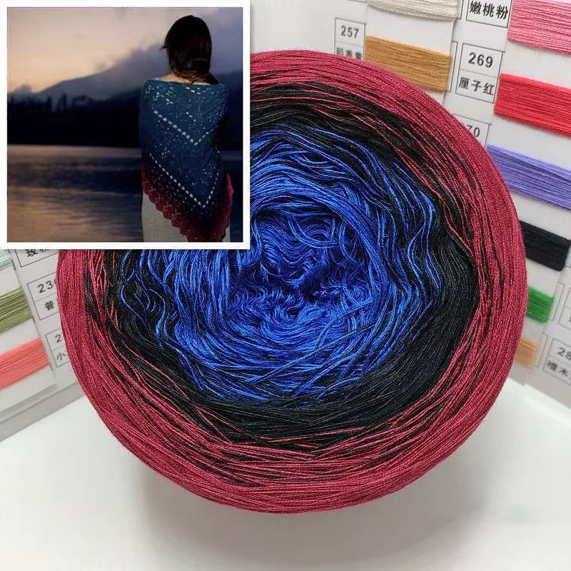 300G 100% Organic Cotton Blend Yarn for Spring and Summer Crochet Projects - 1000 Meter Soft Lace Line for DIY Hand-Woven Clothing and Accessories