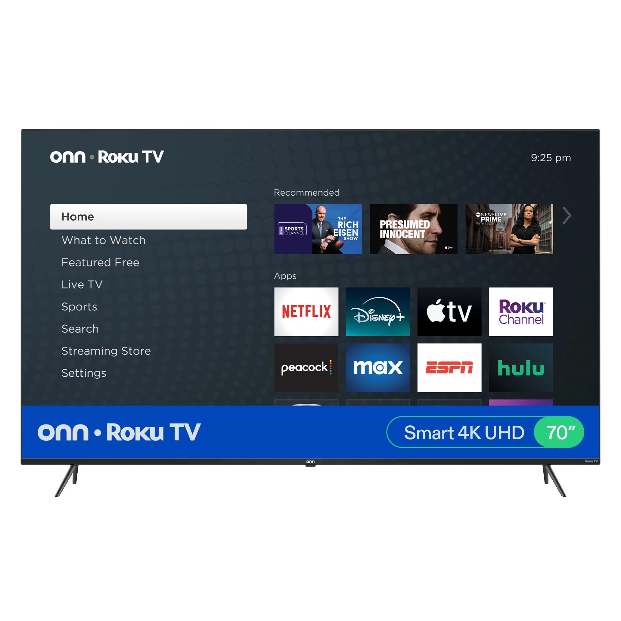 70” Class 4K UHD (2160P) LED Roku Smart Television HDR (100012588)
