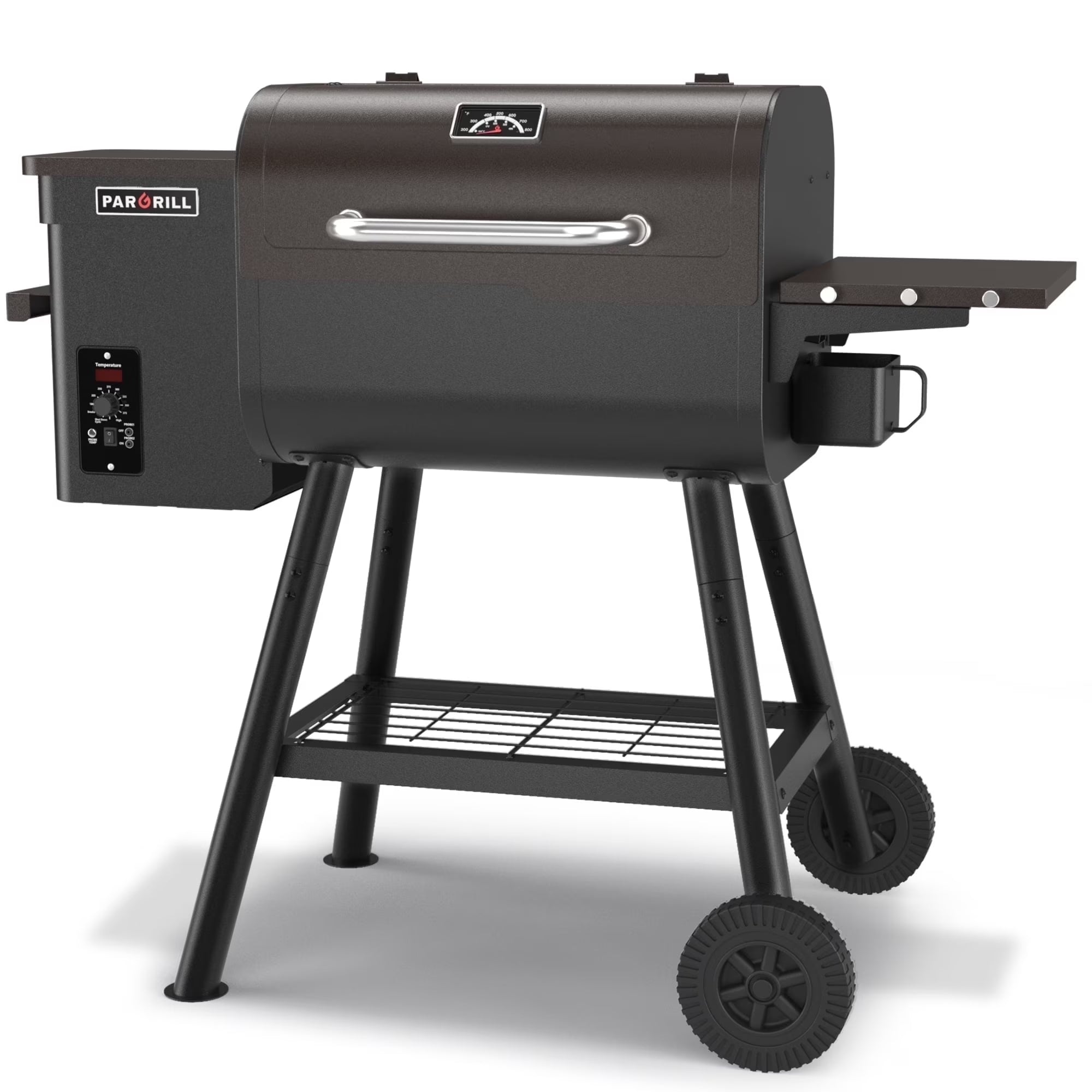 PARGRILL 467 Sq.In Wood Pellet Grill & Smoker, BBQ Grill with Auto Temperature Control, for Outdoor Cooking, Patio and Backyard, Bronze Black