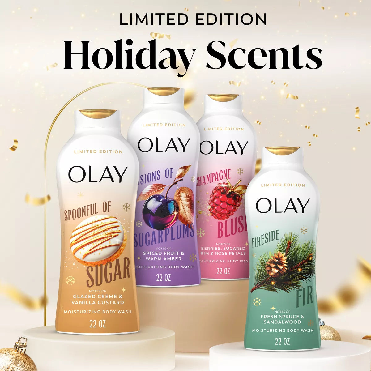 Olay Limited Edition Holiday Body Wash - Spoonful of Sugar - 22 Fl Oz