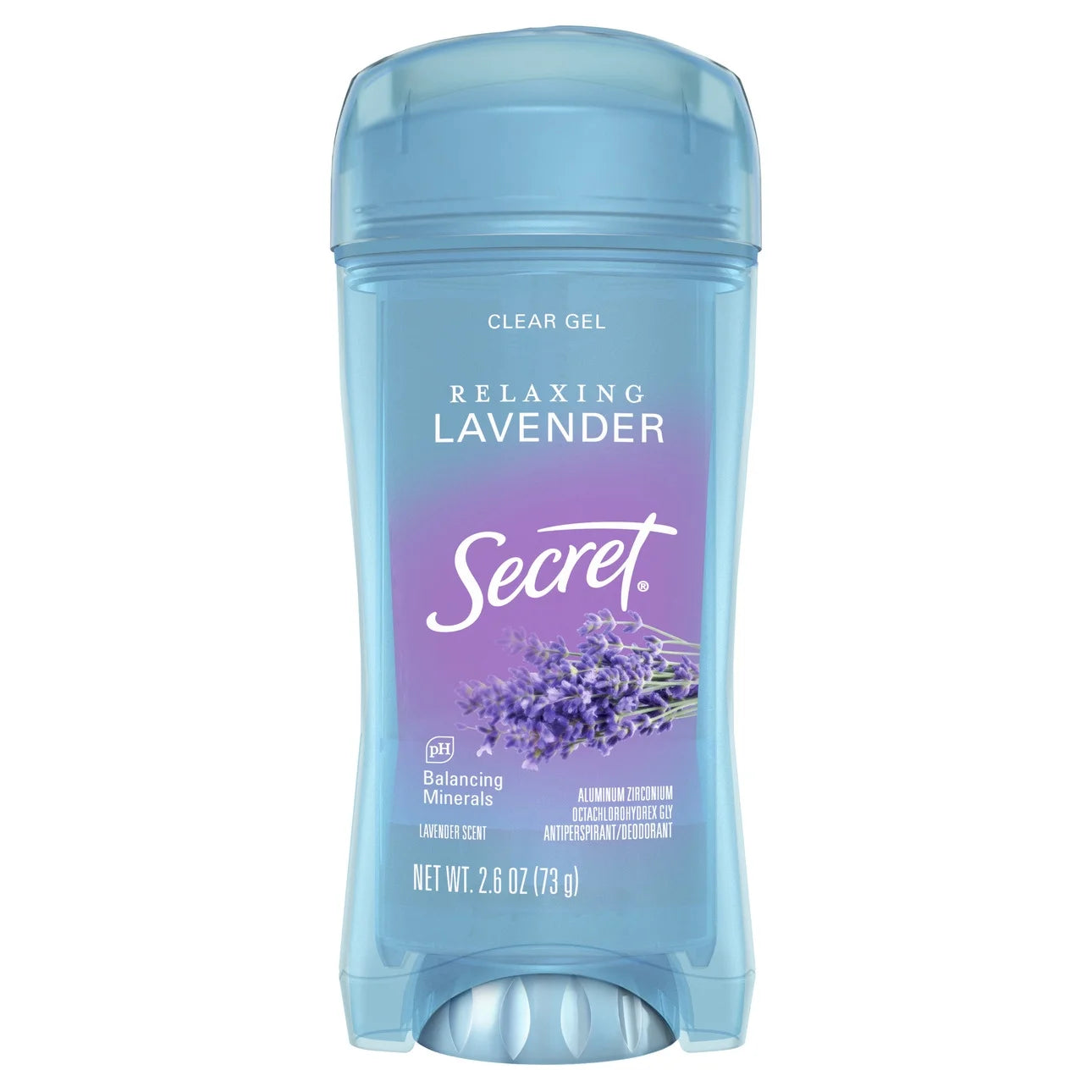 Secret Fresh Clear Gel Antiperspirant Deodorant for Women, Lavender, 2.6 Oz