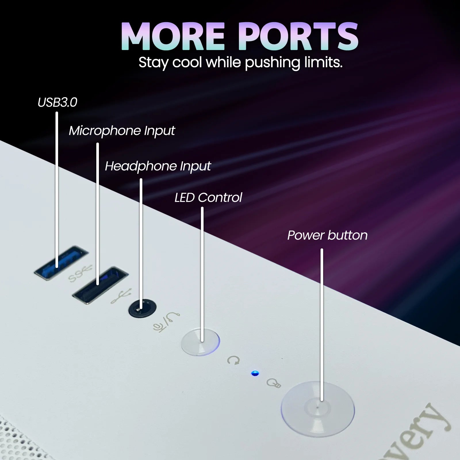 Suevery Gaming PC Desktop - AMD Ryzen 5 5600, Radeon RX 6500XT, 16GB DDR4, 1TB Nvme SSD, B450, Wifi 6, White