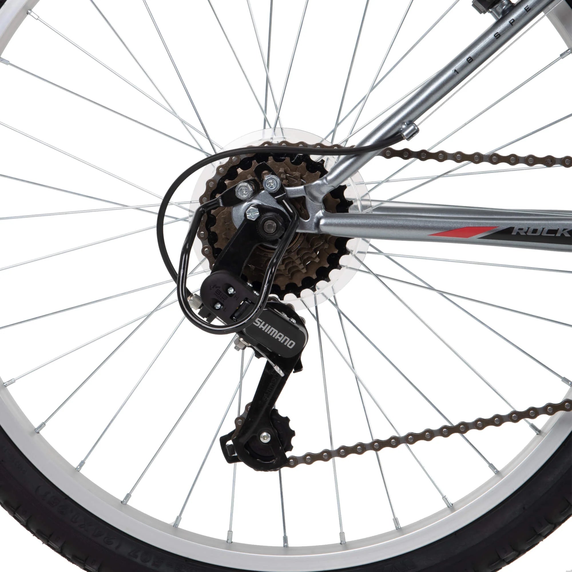 24" Rock Creek Mountain Bike for Adults, Suitable for Riders 4'8" - 5'8", Gray