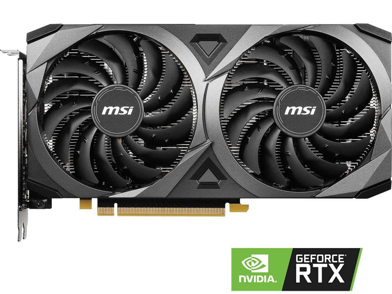 GeForce RTX 3060 Ventus 2X 12G OC 12GB GDDR6 PCI Express 4.0 Graphics Card