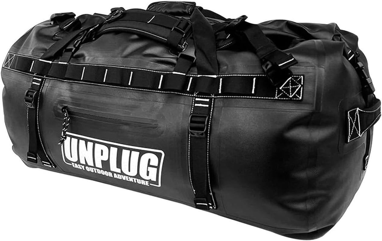 UNPLUG Ultimate Adventure Duffle Bag | 1680D Heavy-Duty Waterproof Design | Versatile Large Bag for Camping, Motorcycling, Boating, and Hunting
