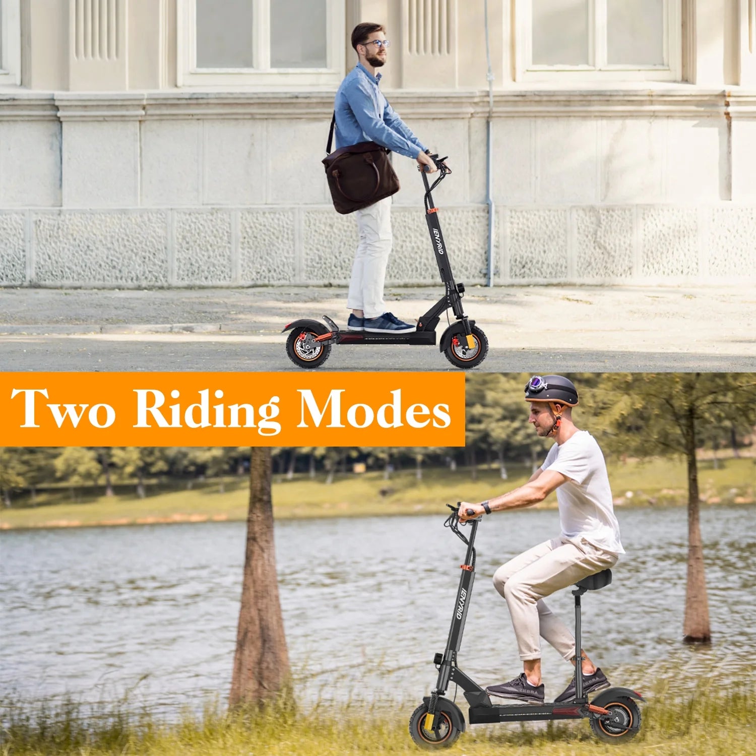 800W Electric Scooter for Adults with Seat, 12.5Ah Battery, 3 Speed Settings, Capable of 28 MPH and 32 Miles Range