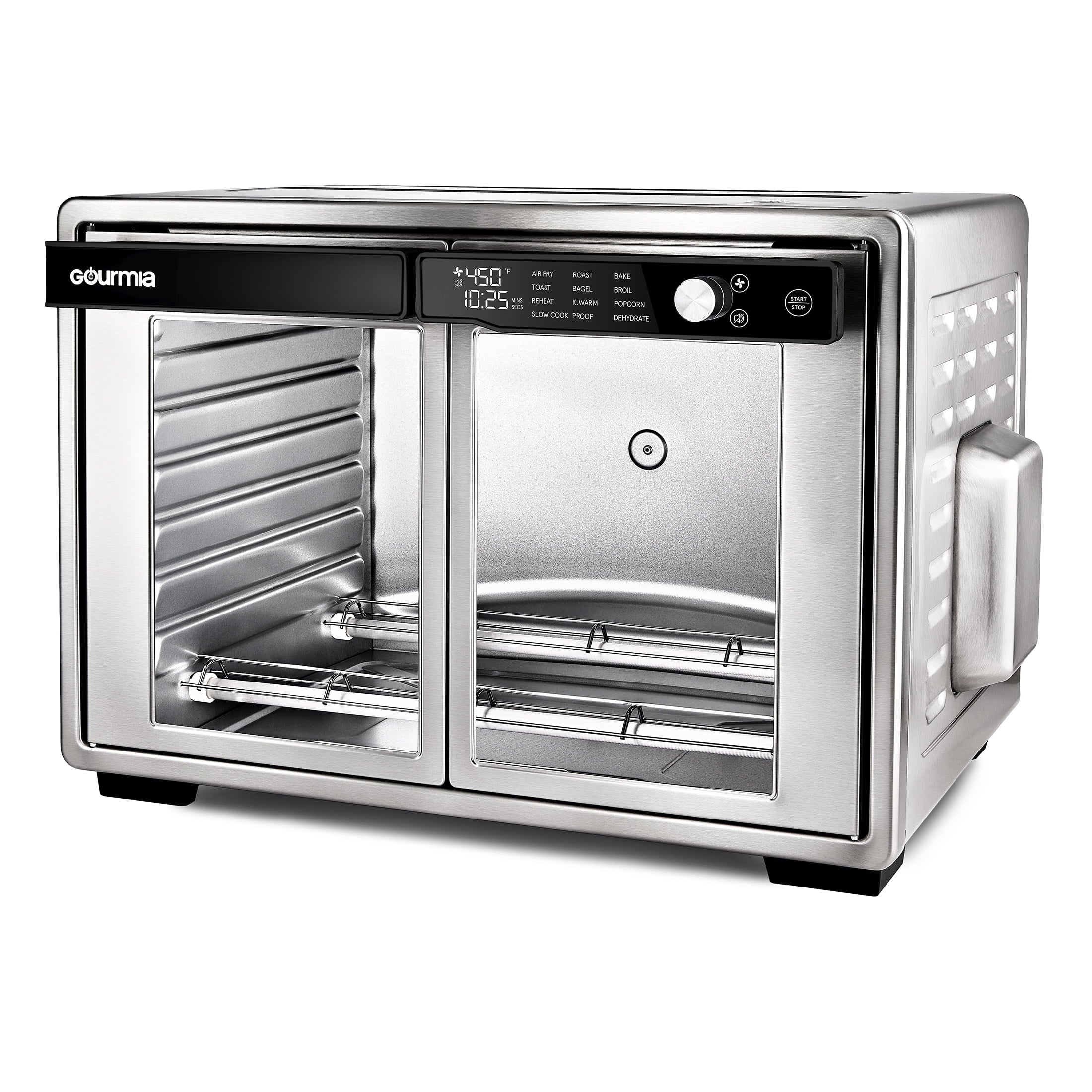 1700W 9-Slice Digital Toaster Oven and Air Fryer with 12 Cooking Presets, 35L Capacity, Stainless Steel Finish