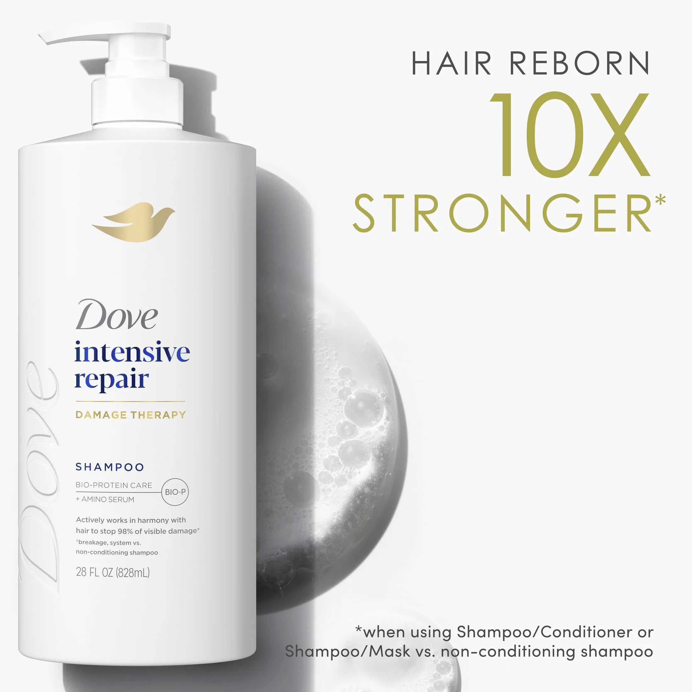 Women's Intensive Repair Shampoo with Bio-Protein Care Technology and Amino Serum, 28 Oz