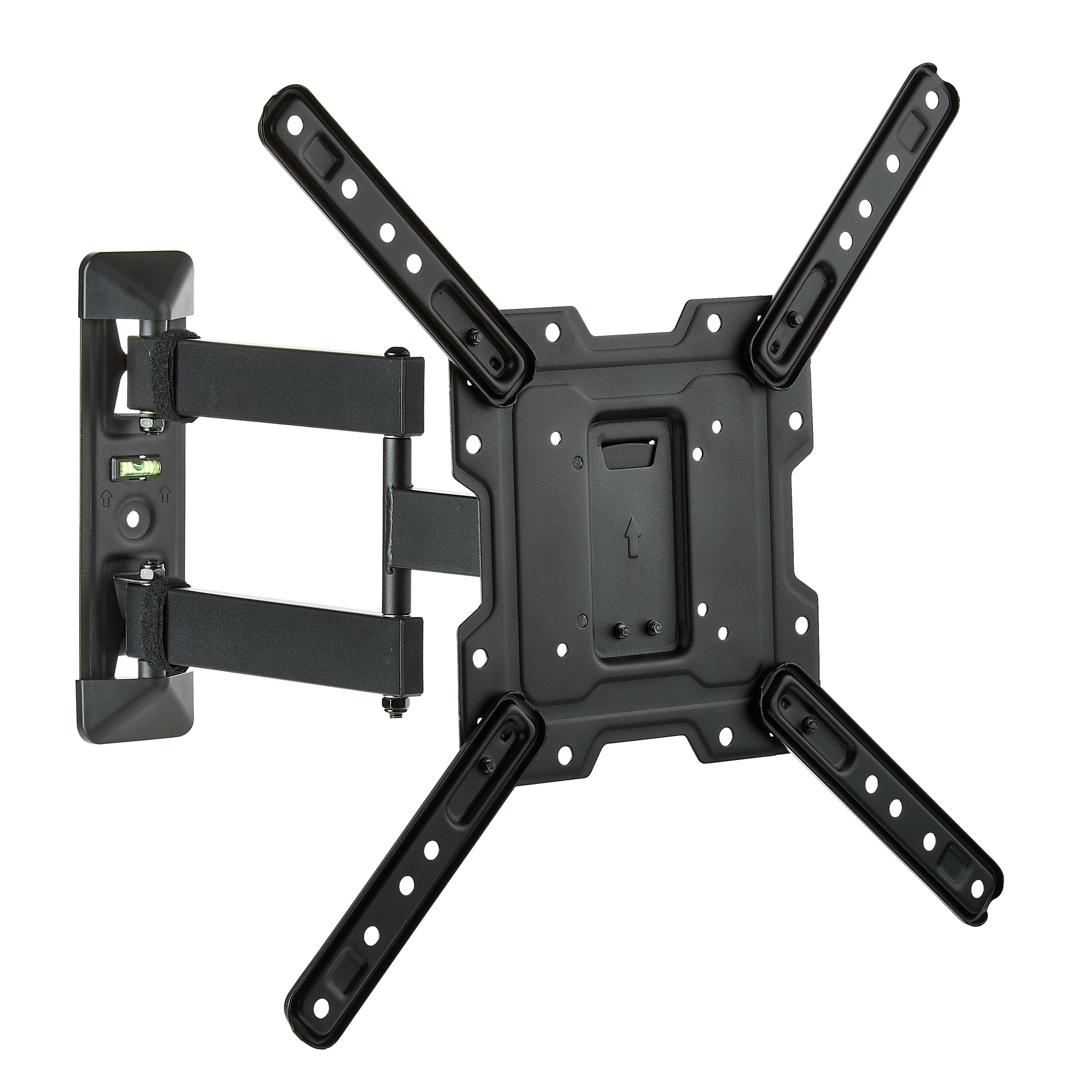 Onn Full Motion TV Wall Mount for 19" to 50" Tvs, UL Listed, Swivel ±45°, up to +5/-15°Tilting