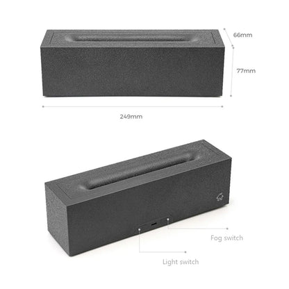 200ML Ultrasonic Aroma Diffuser and Humidifier with LED Flame Effect for Essential Oils