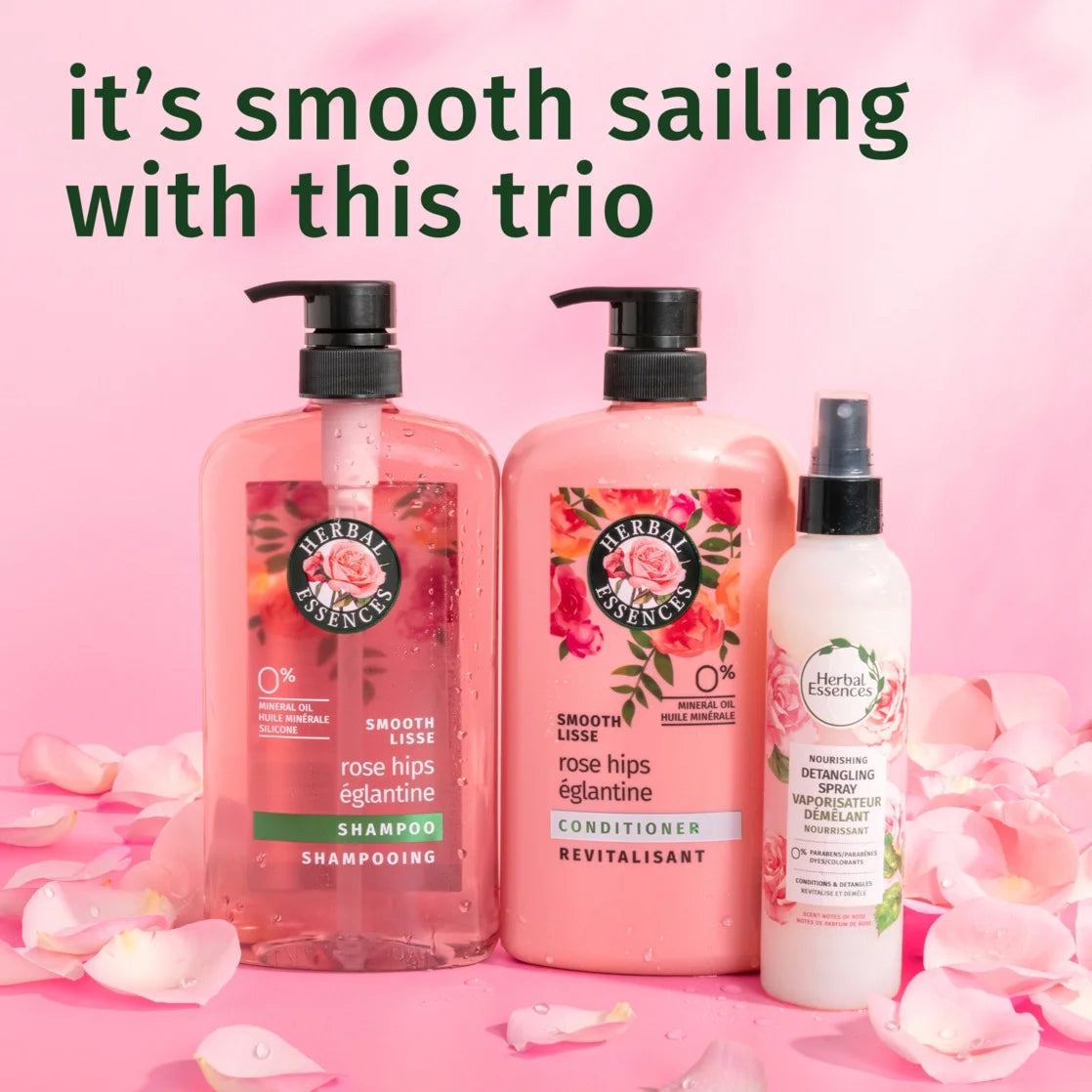 Rose Hips Smooth Shampoo for All Hair Types, 29.2 Fl Oz