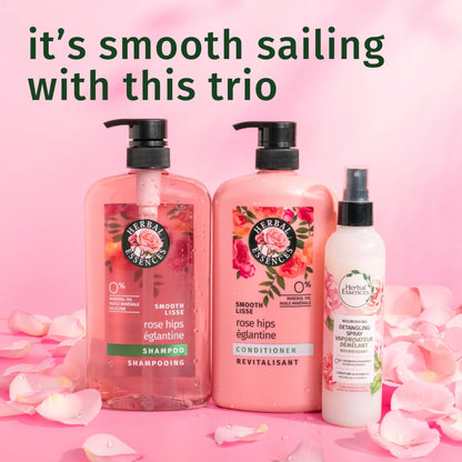 Rose Hips Smooth Shampoo for All Hair Types, 29.2 Fl Oz