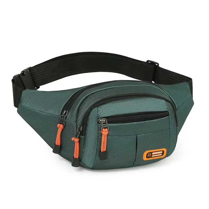 Multifunctional Mobile Waist Bag for Men and Women - Large Capacity, Splash-Resistant, Durable Design for Business and Construction Use