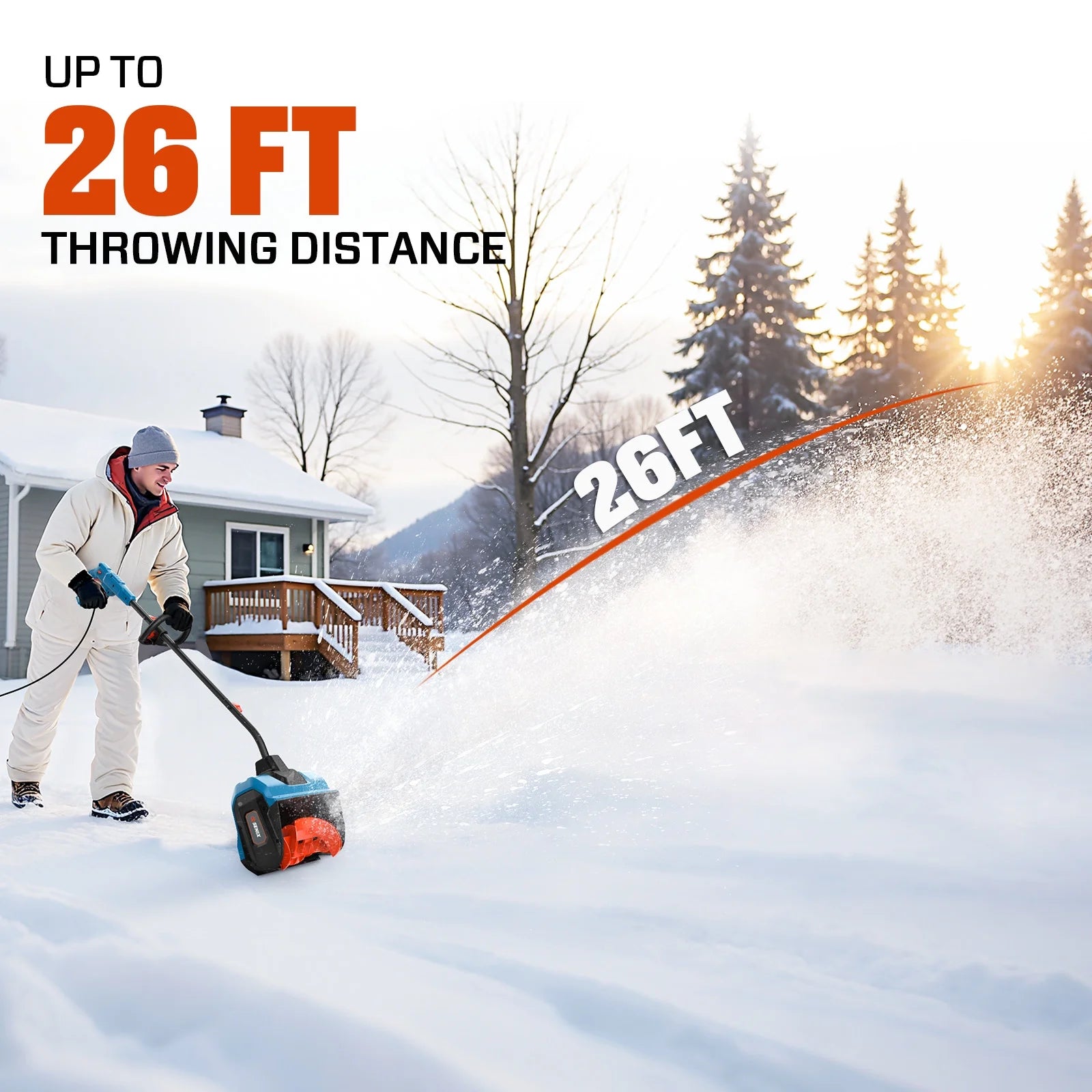 Senix 12A 13-Inch Corded Electric Snow Blower