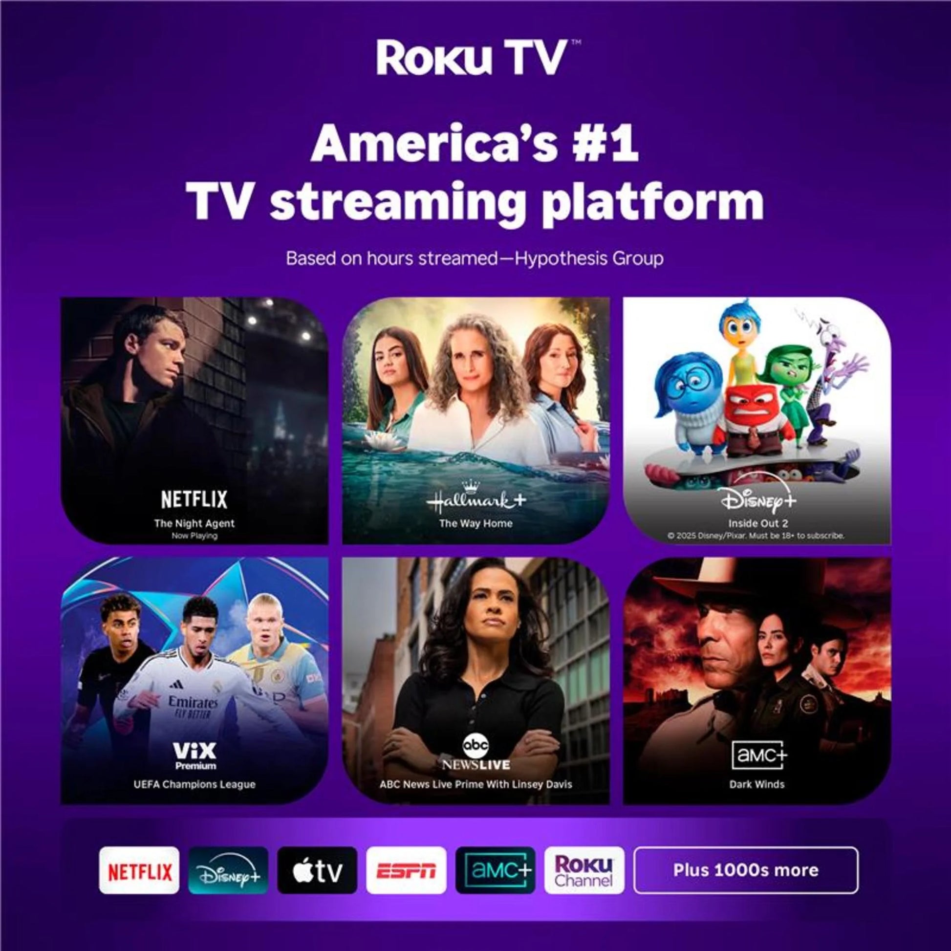 50” Class 4K UHD (2160P) LED Roku Smart Television HDR (100012585)