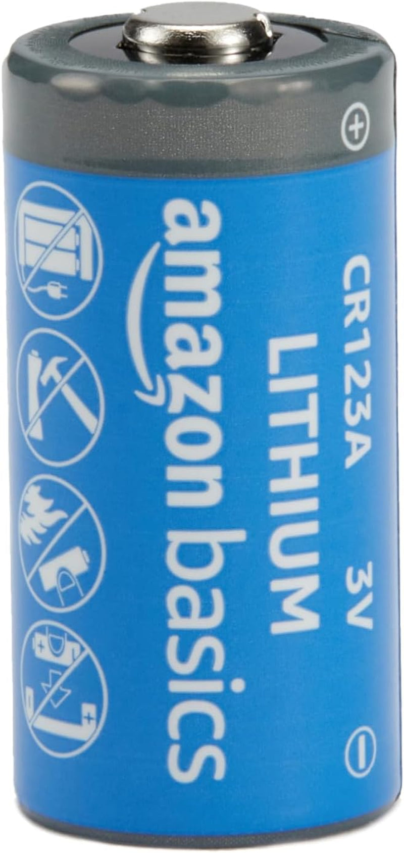 Amazon Basics 6-Pack CR123A Lithium Batteries, 3 Volt, Up to 10-Year Shelf Life