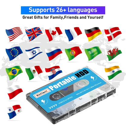 KINHANK Super Console 500GB Gaming HDD with 100,000 Video Games and 70 Emulators for DC, MAME, SS, NAOMI, PS2, PS1 - Plug and Play with Batocera OS