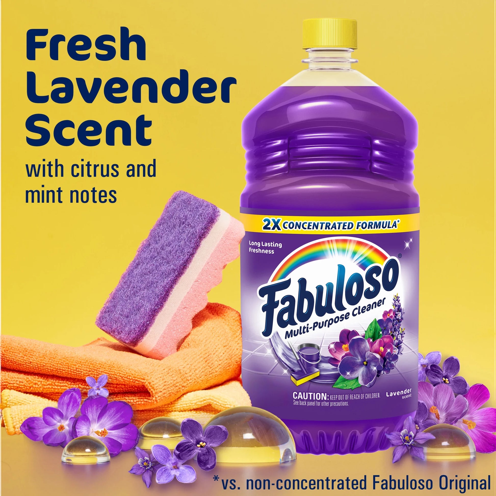 Lavender Multi-Purpose and Floor Cleaner, 2X Concentrated, 56 Fl Oz
